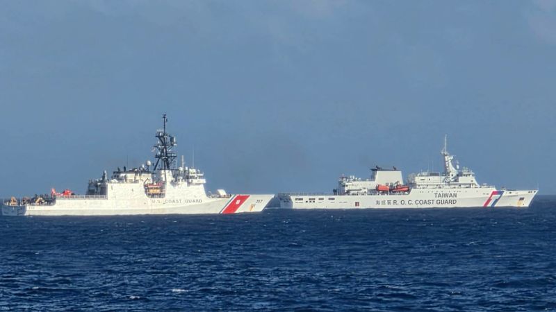 海巡署7月28日「美國海岸防衛隊與臺灣海巡署正緊密協調多項共同的海事目標」